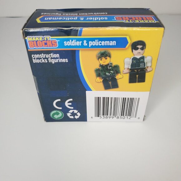 New Make-It Blocks Solider and Policeman Block Figurine - Picture 5 of 6